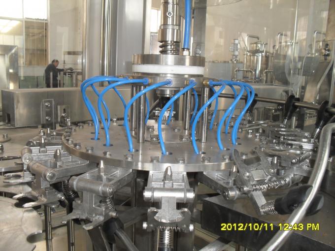 Fruit Juice Hot Filling Packaging Machine Processing Bottling 0.6m³ / Min 2500kg 0